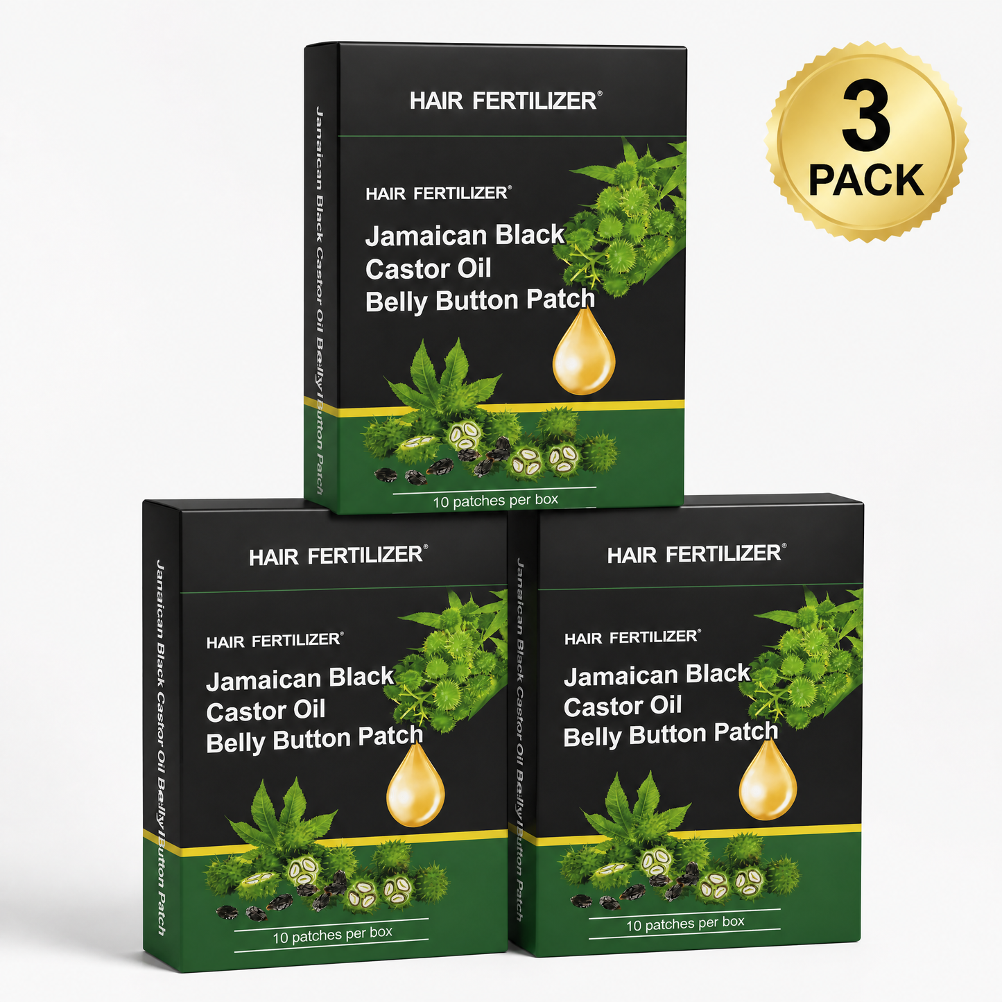 Jamaican Black Castor Oil For Belly Button (3 month supply)