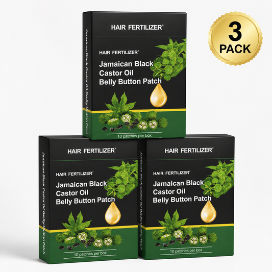 HAIR FERTILIZER Jamaican Black Castor Oil For Belly Button (3 month supply)