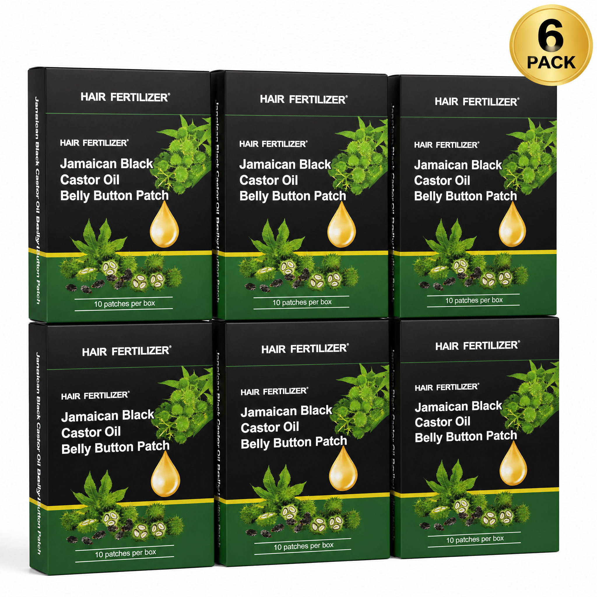 Jamaican Black Castor Oil For Belly Button (6 month supply)